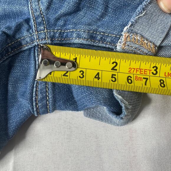 Y2K Hollister Rainbow Stitch Denim Shorts Surfer California Coastal - Picture 10 of 11